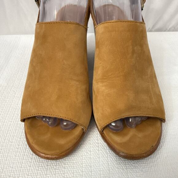 Sorel Sandals Womens Size 8.5 Nadia Slingback Block Heeled Brown Open Toe Tan - Picture 2 of 10
